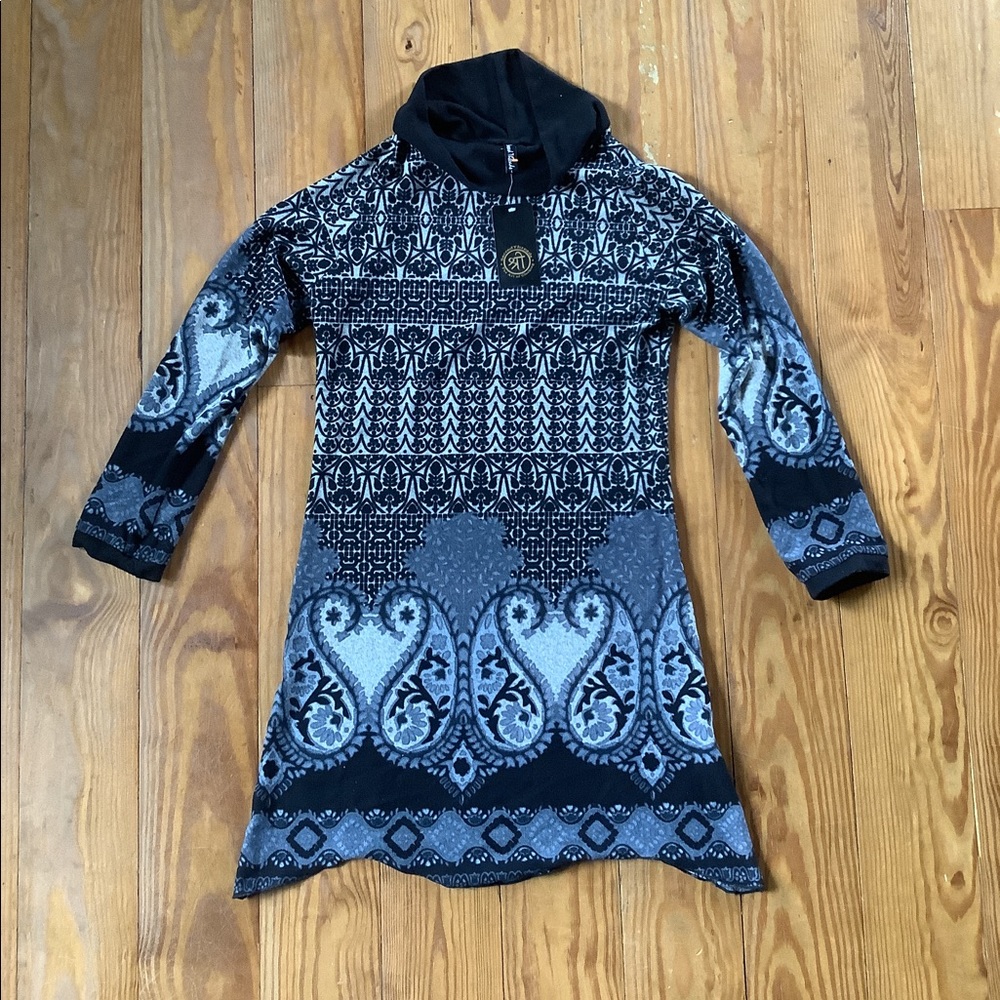 NWT Sacred Threads sweater Dress Large L boho